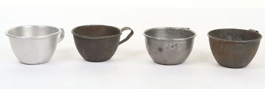 4x WW1 French Drinking Cups