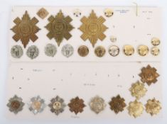 Selection of British Military Badges to the Scots Guards.