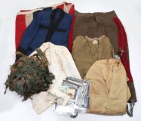 British Militaria Clothing, MkIV Helmet and Large Union Flag.
