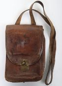WW1 French Officers Leather Map Case.