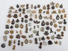 Huge Collection Of British Military Collar Badges.