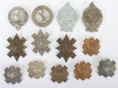 Collection of British Military Cap Badges with a Scottish theme. Lot includes examples of the 5th (T
