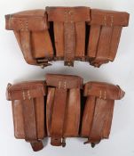 WW1 German Style Ammunition Pouches, Pair.