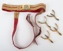 Officers Scots Guards Belt and Spurs