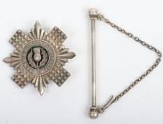 Fine Hallmarked Silver Scots Guards Officer's Kilt Pin.