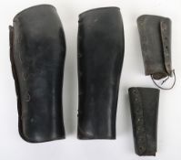 Black Leather Officers Gaiters