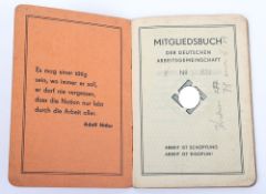 Third Reich Workers Membership Book