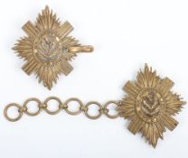 Early Gilding Metal Cloak Chains to the Scots Guards.