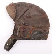 Great War Period Mk1 Style Leather Flying Helmet