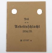 Third Reich Employment Pass