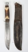 Late 19th-20th Century, William Rodgers Bowie Knife.