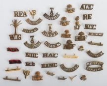 Large Collection of British Military Shoulder Titles.
