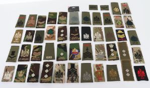 British Army Officers /Rank and other Slip-on Boards