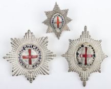 Silver, Gilt & Enamelled Cap Stars to The Coldstream Guards.