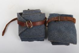 WW1 French Pair of Puttees, Horizon Blue.