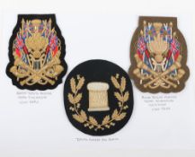 Royal Engineers Band Drum Majors Badges