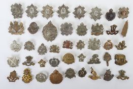 Large Assortment of British Militia and Volunteer Battalion Cap Badges, Restrikes.