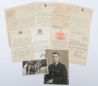 WW2 RAF Documents to Sgt.J.Westgate BEM Killed on a Dusseldorf Raid.