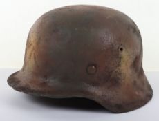 WW2 German M35 Combat Helmet, Refurbished.