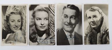 Wartime Stars Photographs with Signatures
