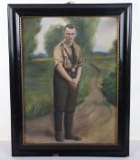 Third Reich HJ Hitler Youth Painting