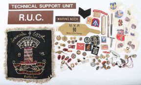 Military Badges, Buttons and Militaria