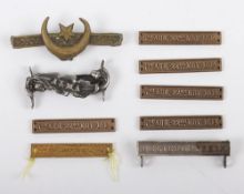 British Medal Clasps Including 'Alma' Crimea Medal, 'Relief of Pekin' China 1900 Medal.