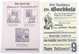 Anti-Goebbels NSDAP Poster by the Bavarian Peoples Party