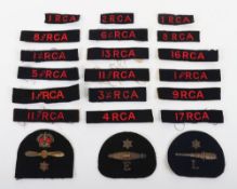 Grouping of Canadian Artillery Shoulder Titles