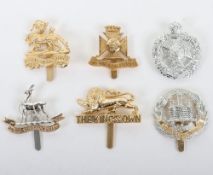 Anodised British Infantry Cap Badges