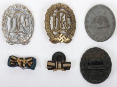 WW2 German Gold Wound and other Badges