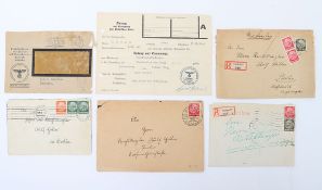 Third Reich Reich chancellor Adolf Hitler Envelopes