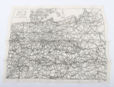 WW2 RAF Silk Escape/SOE Map