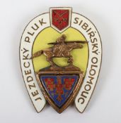 Scarce Czech 2nd (Siberian) Cavalry Regiment Breast Badge