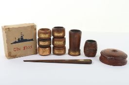 Treen Teak Objects made from Ships Timber