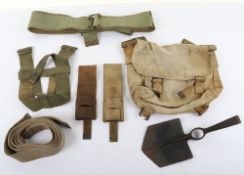 WW1 British Entrenching Tool and Webbing