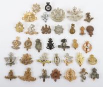 Grouping of Mostly British Military Cap Badges