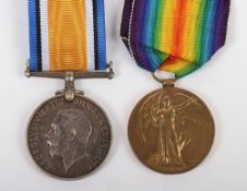 A Great War pair of medals to a recipient who served in the 38th (Welsh) Division Royal Artillery