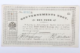 South Africa, Anglo Boer War, Een Pond (One Pound), 1901, Petersburg,