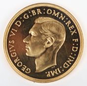 George VI (1937-1952), Double Sovereign / Two Pounds, 1937 Proof,