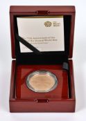 The 75th Anniversary of End of the Second World War, 2020 Gold Proof Five Pounds,