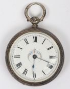 A late 19th century silver pocketwatch,