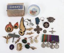 British Insignia and Miniature GSM Medal Grouping.