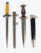 WW2 German Third Reich Dress Daggers, NSKK & Heer Examples.