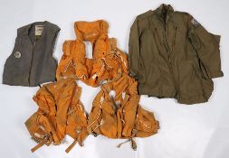 RAF Post War Mae West, Three Examples, Flight Suit and Aircrew Pressure Waist Coat.