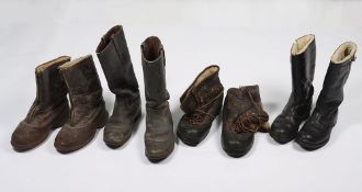 WW2 USAAF & RCAF Flying Boots.