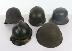 WW1/WW2 Steel Combat Helmets.