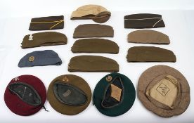 British and US Army Headdress, Berets and Garrison Caps.