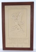 WW2 War Savings Campaign Bakelite Plaque, 'Wings For Victory Week', 1943.