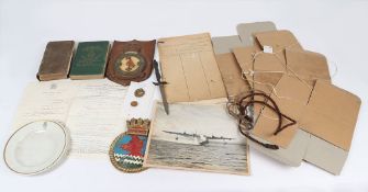 WW2 British Civil Defence Gas Mask Card Boxes Unissued, Battle of Britain Souvenir Knife and Plaques